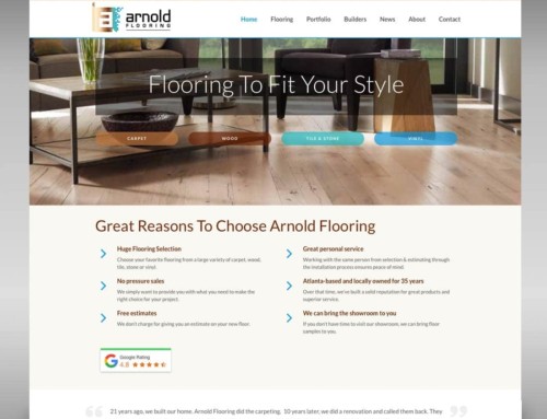 Arnold Flooring Website Home Page
